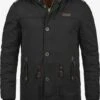 Indicode Jeans Parkas Winterparka Pulsoor Heren Zwart