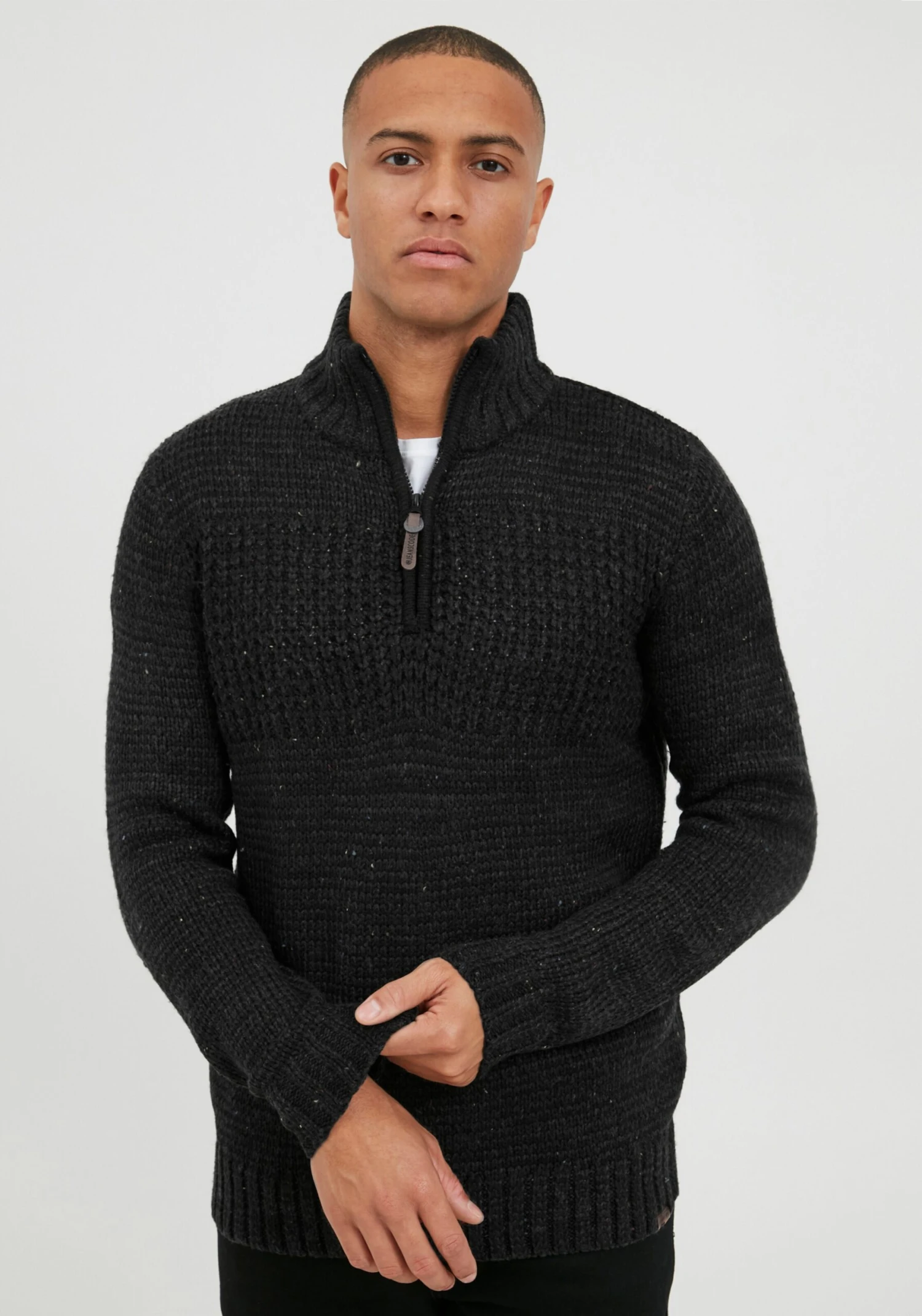 Indicode Jeans Coltruien Trui Oslo Heren Grijs 2 Indicode Jeans Coltruien Trui Oslo Heren Grijs - Image 2