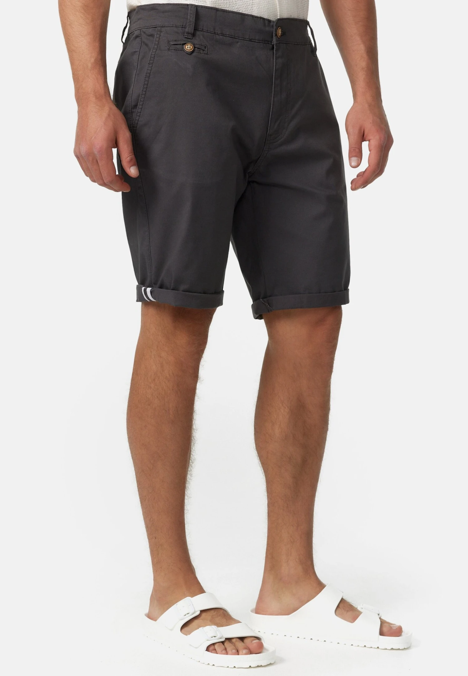 Indicode Jeans Shorts - Anthracite 5 Indicode Jeans Shorts - Anthracite - Image 5