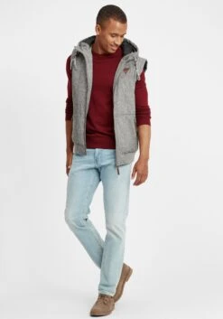 Indicode Jeans Bodywarmers Bodywarmer Lecter Heren Lichtgrijs -Indicode Jeans Verkoop 5001da2a7eeebea4b0161dc6372ca72e