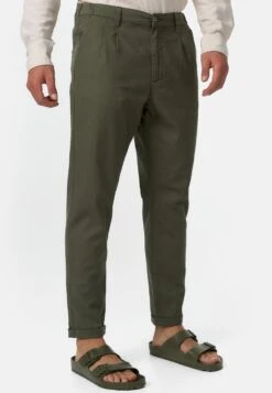 Indicode Jeans Chinos Regular Chino Cunningham Heren Donkergroen -Indicode Jeans Verkoop 50219fa4ac5c260f5e279bd7b5352307