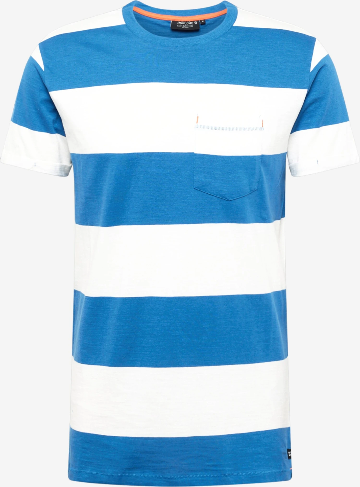 Indicode Jeans T-shirts Shirt Linus Heren Azuur 1 Indicode Jeans T-shirts Shirt Linus Heren Azuur