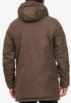 Indicode Jeans Parkas Winterparka Bardsley Heren Bruin -Indicode Jeans Verkoop 50b6fa6d6a7a8f6fc507feeff2ad8773