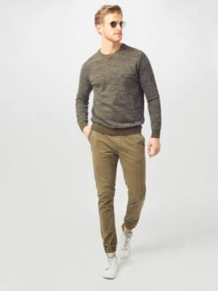 Indicode Jeans Pantalons Tapered Broek Fields Heren Kaki -Indicode Jeans Verkoop 537d81c6370311f3b927f9ddcd6ec00c