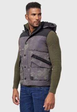 Indicode Jeans Bodywarmers Bodywarmer Simmons Heren Grijs -Indicode Jeans Verkoop 5511d1dc15c6617c4f927f9254bea1c8