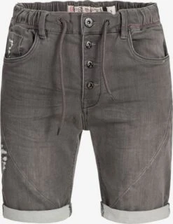Indicode Jeans Denim Shorts Regular Jeans Piano Heren Grijs