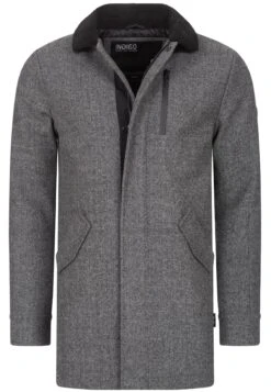 Indicode Jeans Falmo - Halflange Jas - Mini Herringbone Grey -Indicode Jeans Verkoop 55a08d30652041f8a95998a8592be6a0