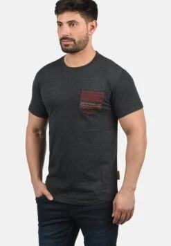 Indicode Jeans Idpaxton - T-Shirt Print - Charcoal