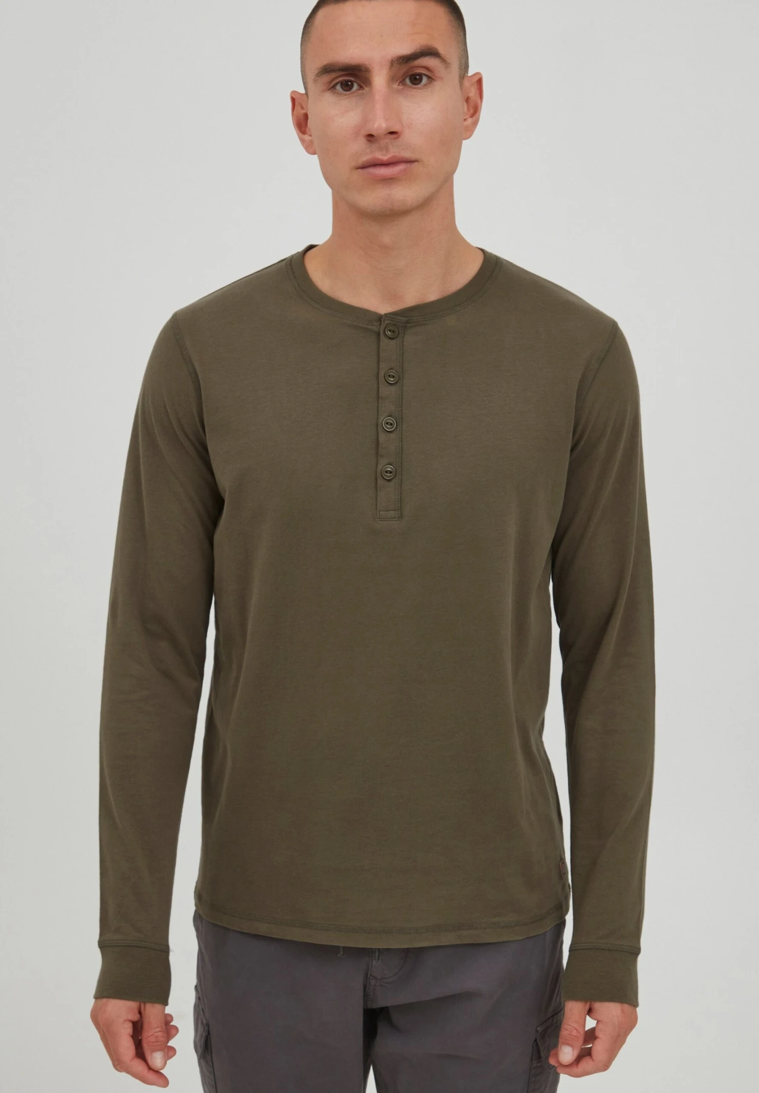 Indicode Jeans Idarmando - Longsleeve - Army 1 Indicode Jeans Idarmando - Longsleeve - Army