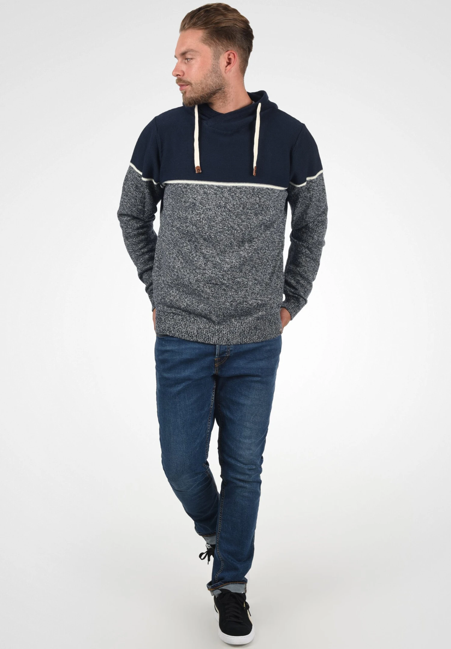 Indicode Jeans Idlynde - Hoodie - Navy 2 Indicode Jeans Idlynde - Hoodie - Navy - Image 2