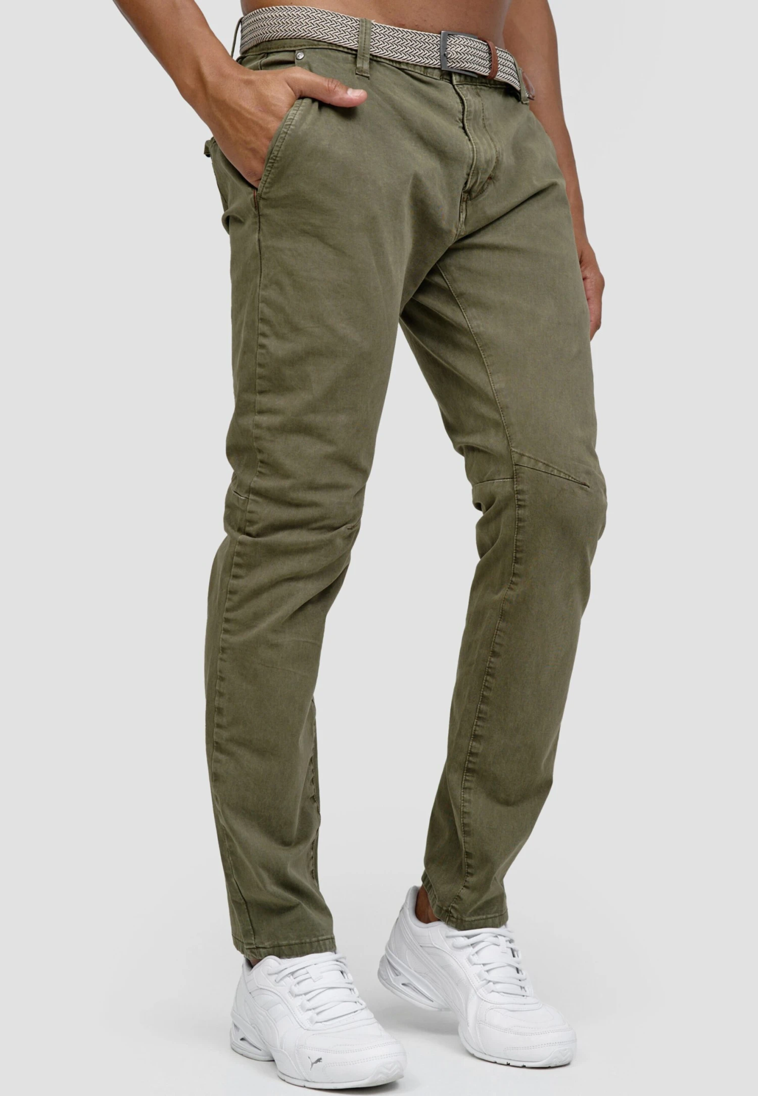 Indicode Jeans Chinos Regular Chino Spence Heren Groen 4 Indicode Jeans Chinos Regular Chino Spence Heren Groen - Image 4