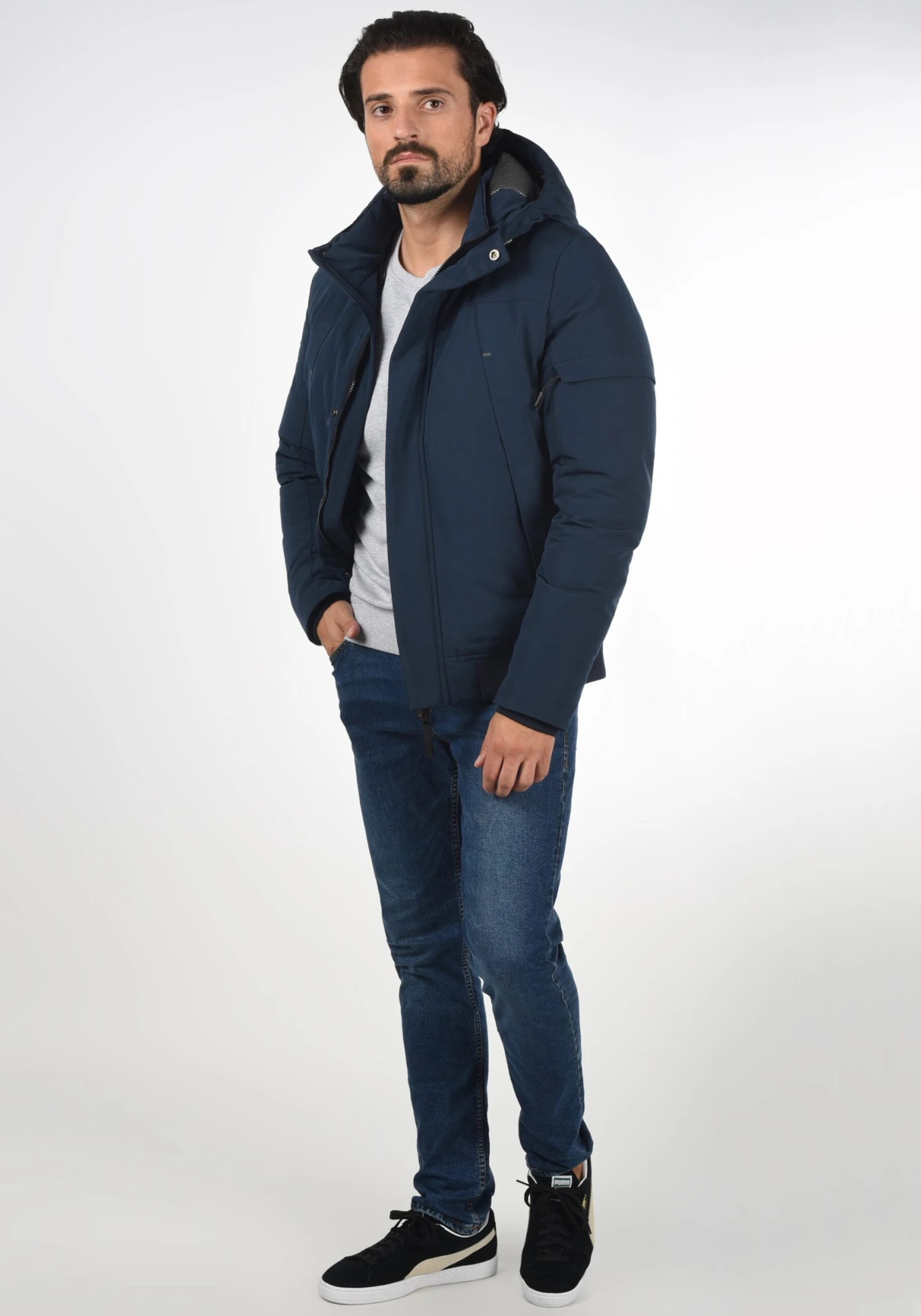 Indicode Jeans Winterjassen Winterjas Madot Heren Navy 3 Indicode Jeans Winterjassen Winterjas Madot Heren Navy - Image 3
