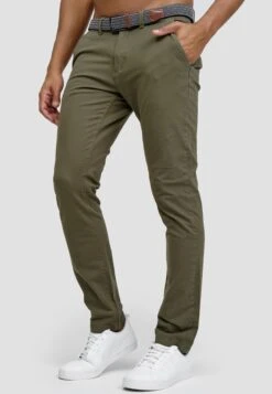Indicode Jeans Chinos Regular Chino Massy Heren Groen -Indicode Jeans Verkoop 59015a817852adcdb89ba182b2c62421