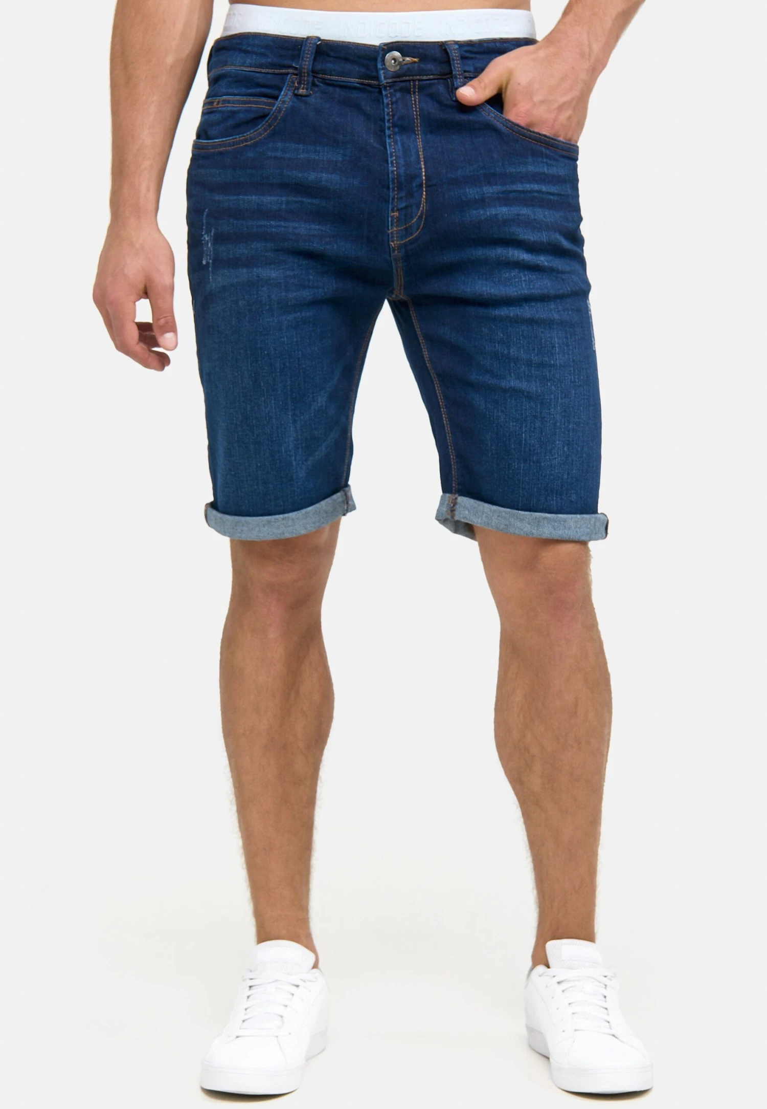 Indicode Jeans Cuba Caden - Jeansshort - Blau 1 Indicode Jeans Cuba Caden - Jeansshort - Blau