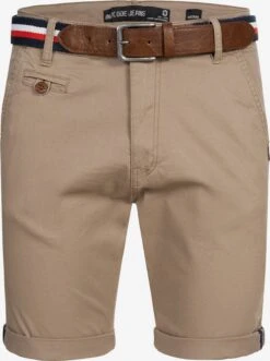 Indicode Jeans Chino Shorts Regular Chino Creel Heren Lichtbruin