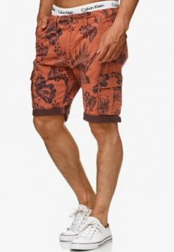 Indicode Jeans Cargo Shorts Regular Cargobroek Albert Heren Koraal -Indicode Jeans Verkoop 5acb7a299c6844ba449b354604adde75