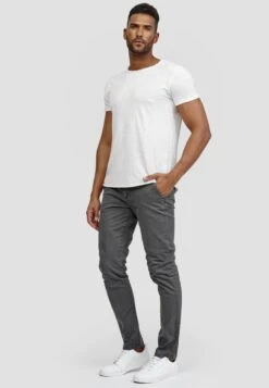 Indicode Jeans Chinos Regular Chino Heren Grijs -Indicode Jeans Verkoop 5c0c3791905d0b0c666c486def7064ec