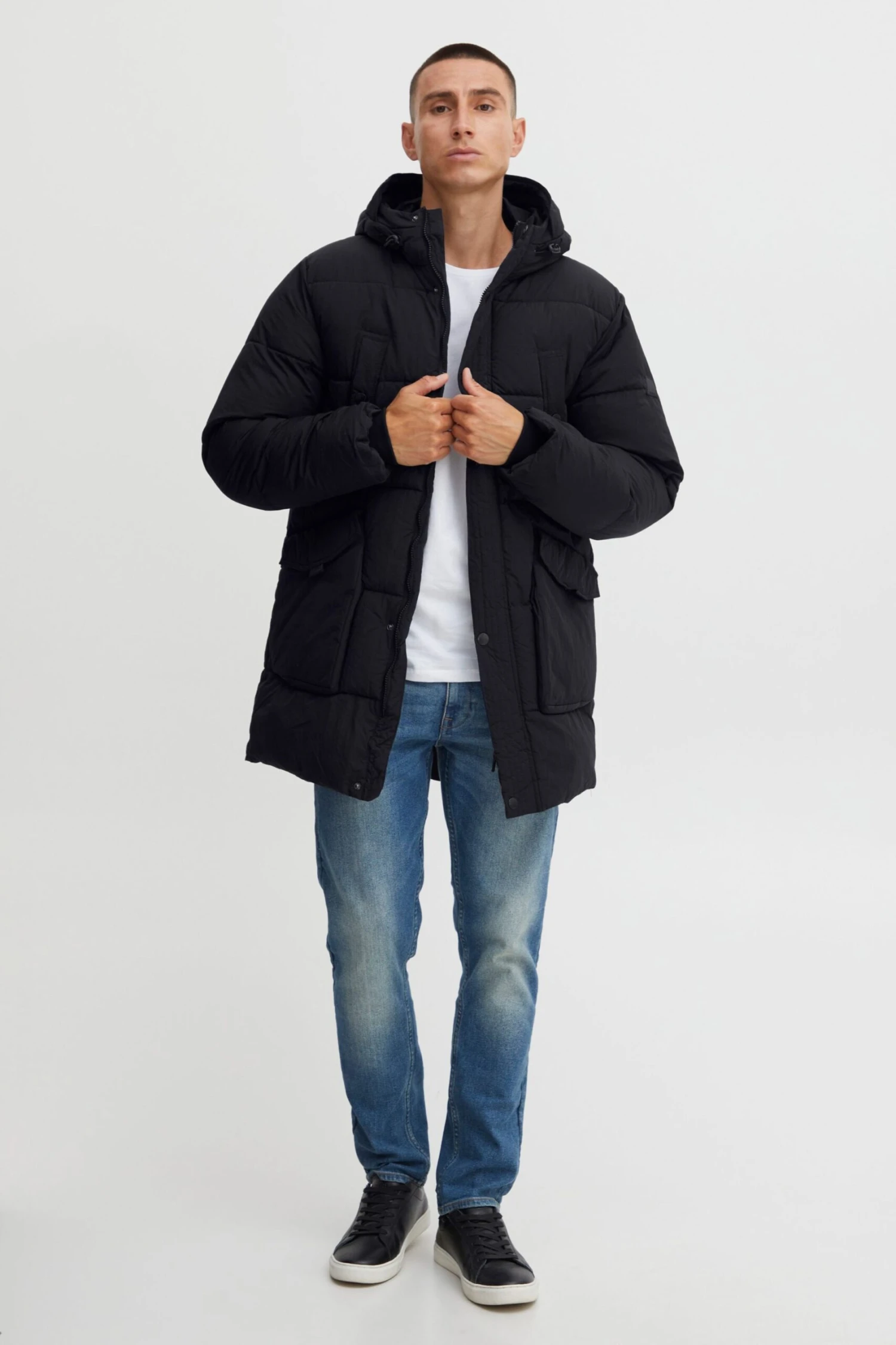 Indicode Jeans Parkas Winterparka Idzeppal Heren Zwart 4 Indicode Jeans Parkas Winterparka Idzeppal Heren Zwart - Image 4