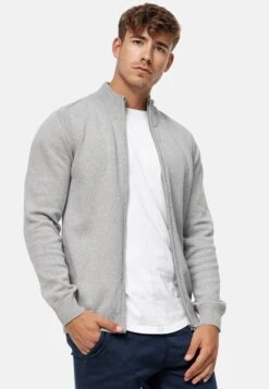 Indicode Jeans Vesten Gebreid Vest Buch Heren Lichtgrijs -Indicode Jeans Verkoop 5d54907ddeb41b598a66e2f8720e8486