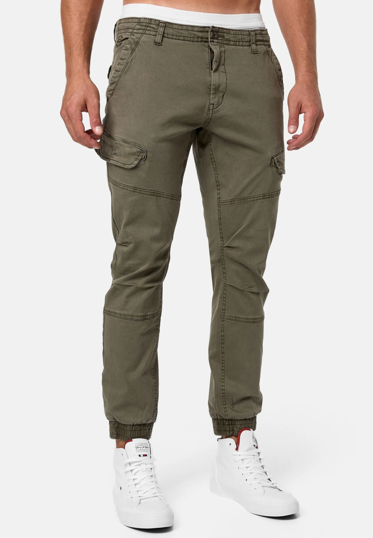 Indicode Jeans Hills - Jeans Tapered Fit - Army 4 Indicode Jeans Hills - Jeans Tapered Fit - Army - Image 4