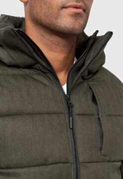 Indicode Jeans Winterjassen Winterjas Hebert Heren Olijfgroen -Indicode Jeans Verkoop 5dad7310e70b878374d271767622bccb