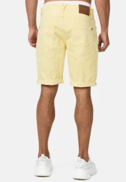 Indicode Jeans Jeansshort - Pale Banana -Indicode Jeans Verkoop 5db8c3268db54e19824d3560babe12bd