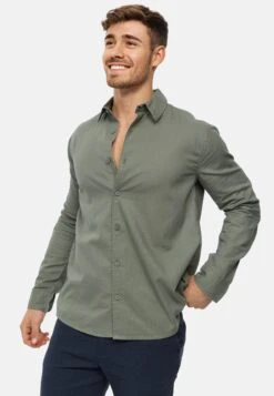 Indicode Jeans Langarm Insville - Overhemd - Agave Green