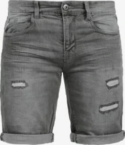 Indicode Jeans Denim Shorts Regular Broek Hallow Heren Grijs / Lichtgrijs