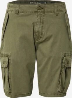 Indicode Jeans Cargo Shorts Regular Cargobroek Sully Heren Olijfgroen