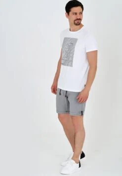 Indicode Jeans Chino Shorts Regular Chino Beauvals Heren Grijs -Indicode Jeans Verkoop 608a9e5679169e0c98c153a35685fbfc