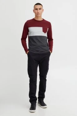 Indicode Jeans Longsleeves Shirt Matheo Heren Rood -Indicode Jeans Verkoop 6185d6517fa788428e688504ccf36738