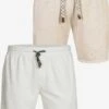 Indicode Jeans Shorts Regular Broek Eddy Heren Beige / Wit