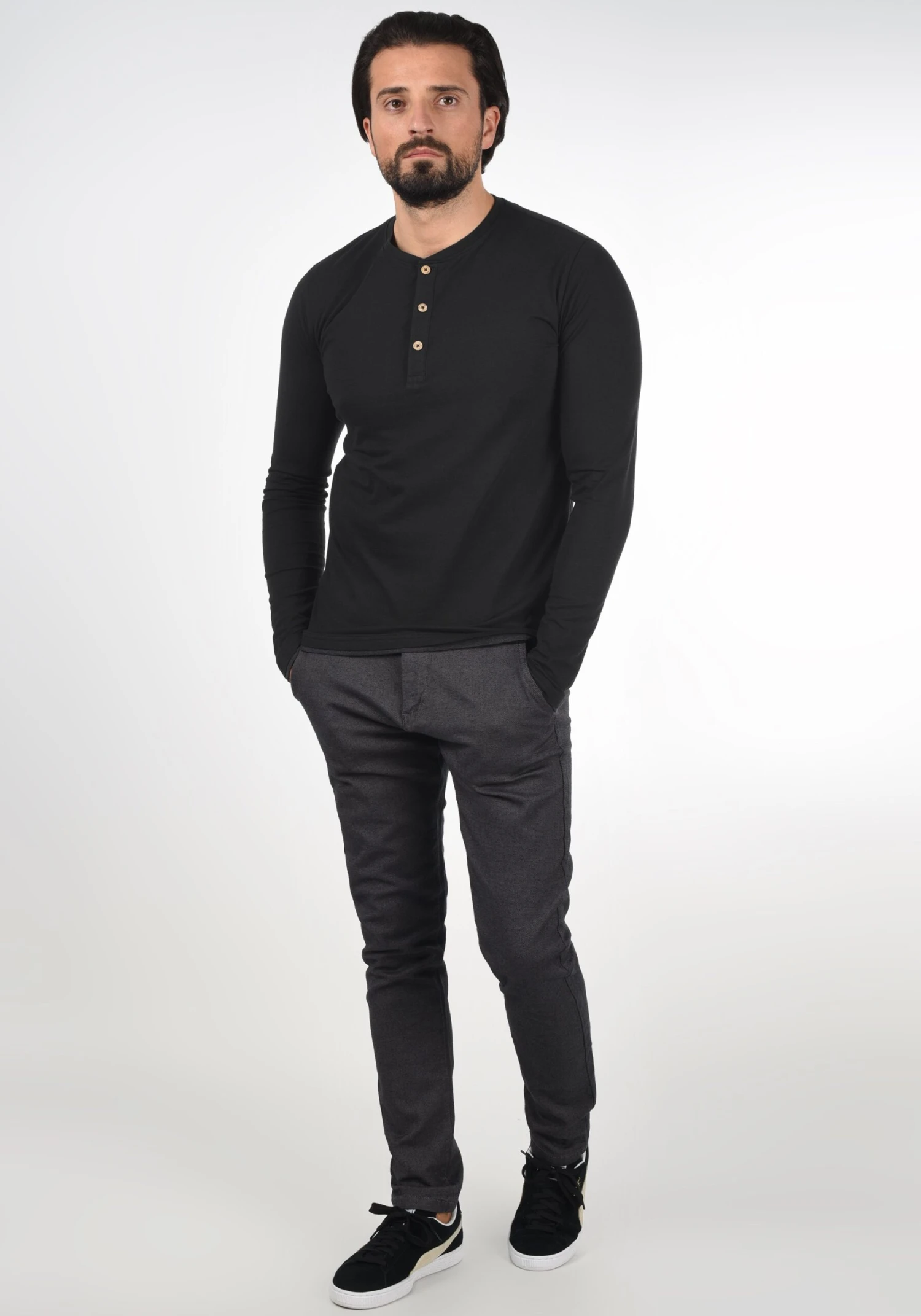 Indicode Jeans Idgifford - Longsleeve - Black 2 Indicode Jeans Idgifford - Longsleeve - Black - Image 2