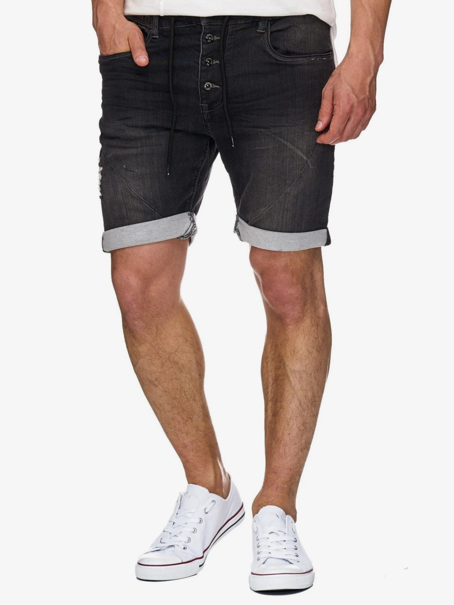 Indicode Jeans Denim Shorts Regular Jeans Piano Heren Zwart 2 Indicode Jeans Denim Shorts Regular Jeans Piano Heren Zwart - Image 2