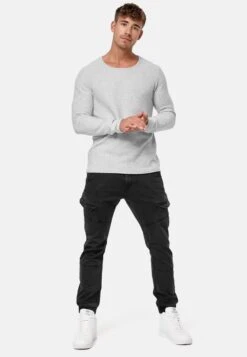 Indicode Jeans Cargobroeken Regular Cargobroek Heren Zwart -Indicode Jeans Verkoop 67b701a45a53c21fb598a6910d41c4a8