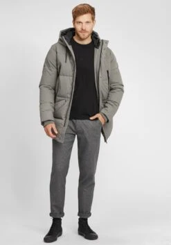 Indicode Jeans Parkas Winterparka Cavert Heren Grijs -Indicode Jeans Verkoop 684282a12620c3865614ba93c39d4800