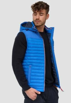 Indicode Jeans Bodywarmers Bodywarmer Leach Heren Blauw -Indicode Jeans Verkoop 69744b3feeaa0b1ee6f3536d3979e1d2