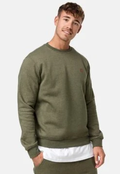 Indicode Jeans Crewneck Truien Trui Luk Heren Groen Gemêleerd -Indicode Jeans Verkoop 6a6c265f36e41a0b67876e7296f53f91