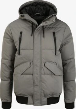 Indicode Jeans Winterjassen Winterjas Ravert Heren Grijs / Rookgrijs