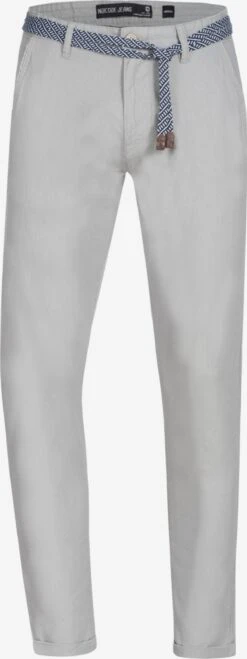 Indicode Jeans Chinos Slimfit Chino Bryne Heren Lichtgrijs