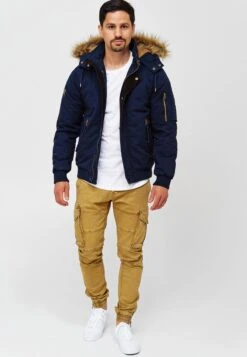 Indicode Jeans Winterjassen Winterjas Pennington Heren Navy -Indicode Jeans Verkoop 6d2a28fc9063a9745334010b32379fd5