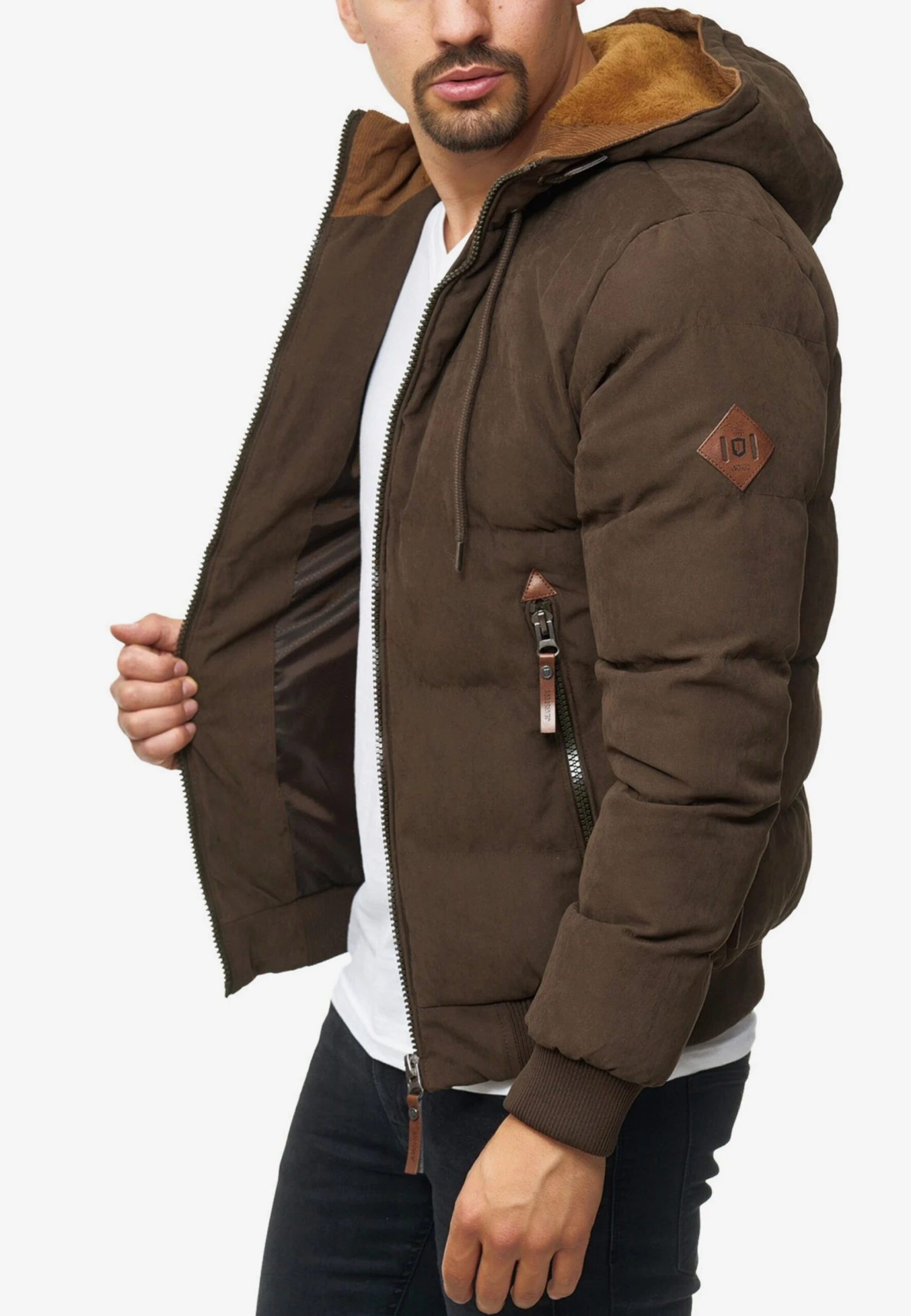 Indicode Jeans Winterjassen Winterjas Adeline Heren Sepia 3 Indicode Jeans Winterjassen Winterjas Adeline Heren Sepia - Image 3