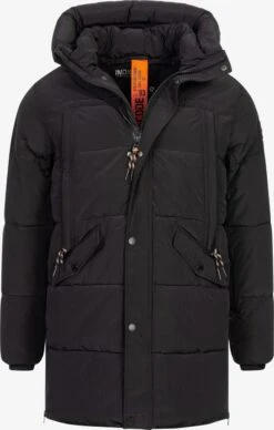 Indicode Jeans Parkas Winterparka Kasper Heren Zwart