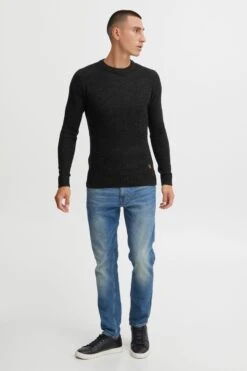 Indicode Jeans Crewneck Truien Trui Idvalerio Heren Zwart -Indicode Jeans Verkoop 6e8efd704d29d4fe8aeb0bdc3c59a454