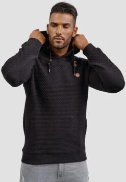 Indicode Jeans Hoodies Trui Heren Zwart -Indicode Jeans Verkoop 70d277e8be6907e0fd149c17f8ec973e