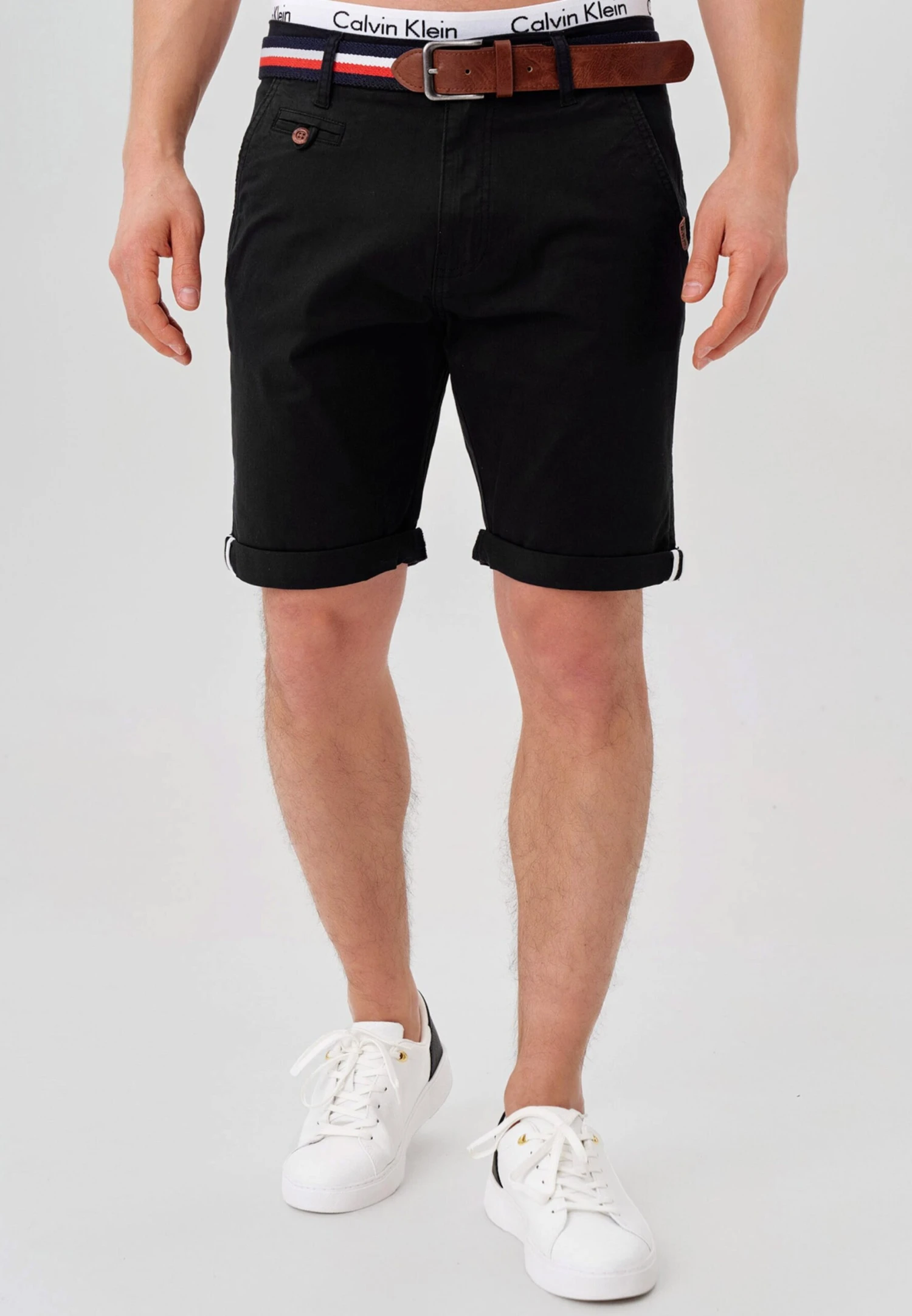 Indicode Jeans Chino Shorts Regular Chino Creel Heren Zwart 2 Indicode Jeans Chino Shorts Regular Chino Creel Heren Zwart - Image 2