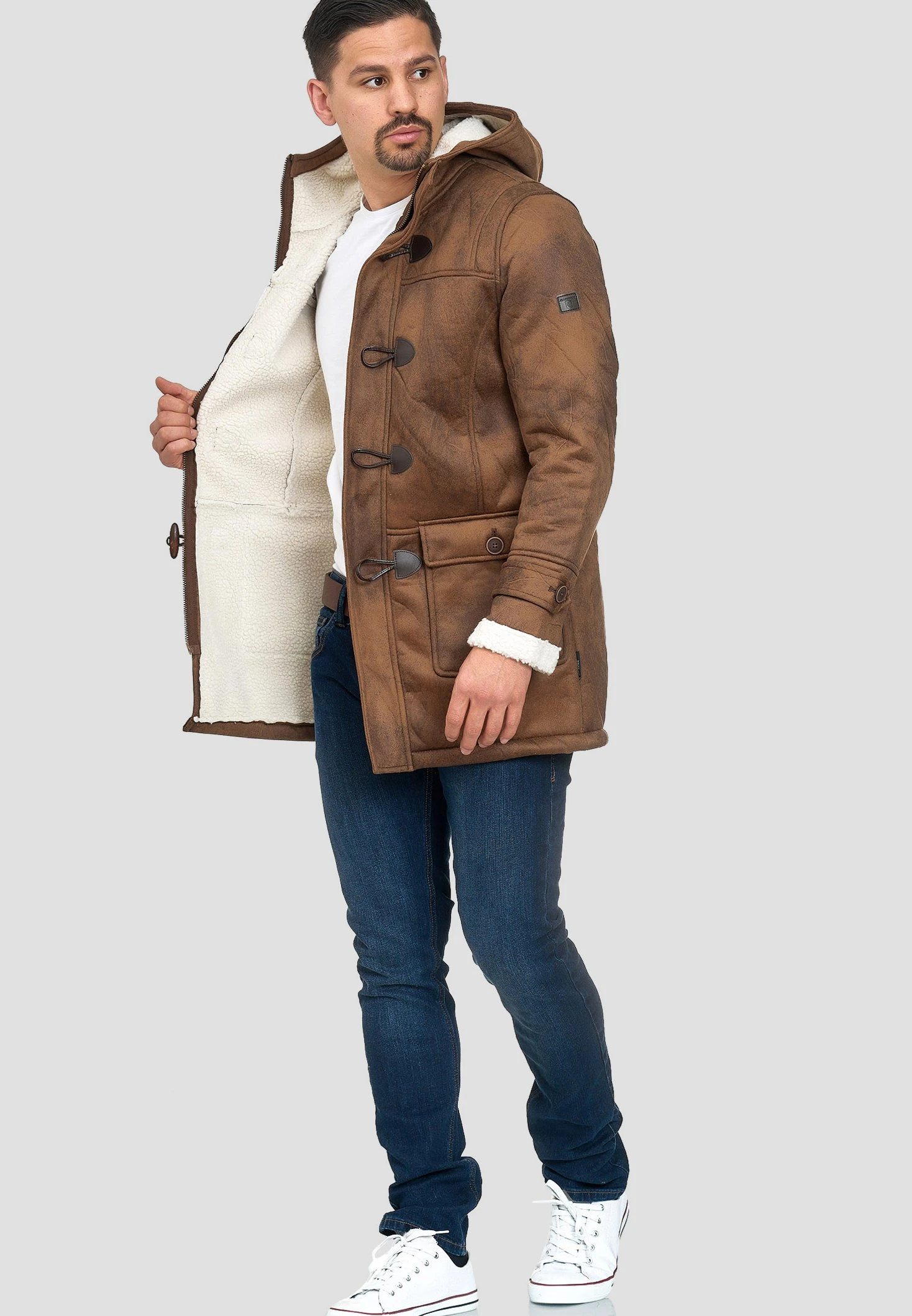 Indicode Jeans Winterjas - Brown Sugar 2 Indicode Jeans Winterjas - Brown Sugar - Image 2