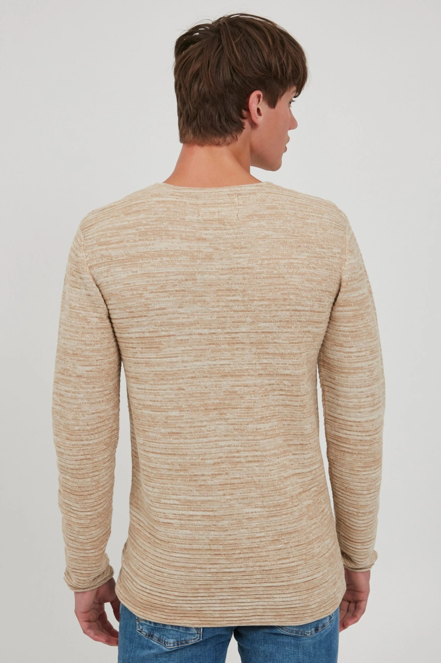 Indicode Jeans Crewneck Truien Trui Bayne Heren Beige 4 Indicode Jeans Crewneck Truien Trui Bayne Heren Beige - Image 4