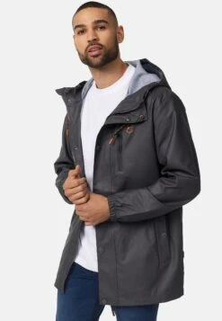 Indicode Jeans Parka - Dk Grey -Indicode Jeans Verkoop 720658dbc3fc47d4baceff02075661dc