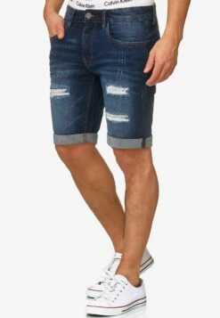 Indicode Jeans Denim Shorts Regular Jeans Caden Heren Donkerblauw